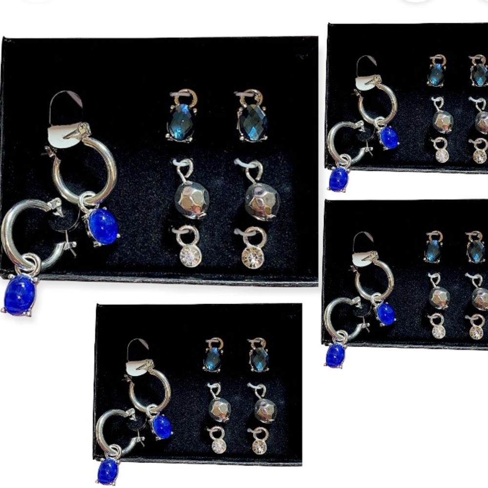 AVON Earrings Interchangeable Hoop Vintage